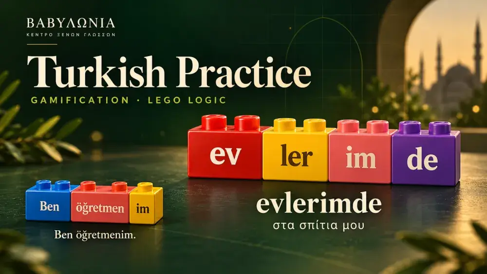 urkish Practice της ΒΑΒΥΛΩΝΙΑΣ: gamification και LEGO logic με τις τουρκικές καταλήξεις